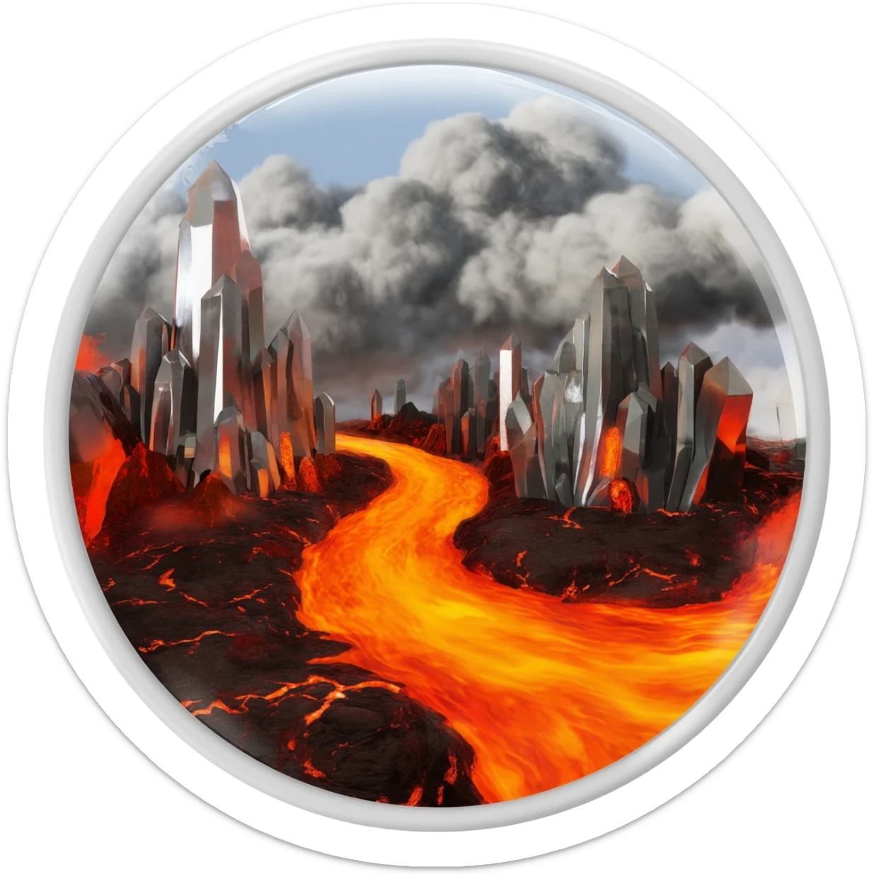 earths inner core sticker