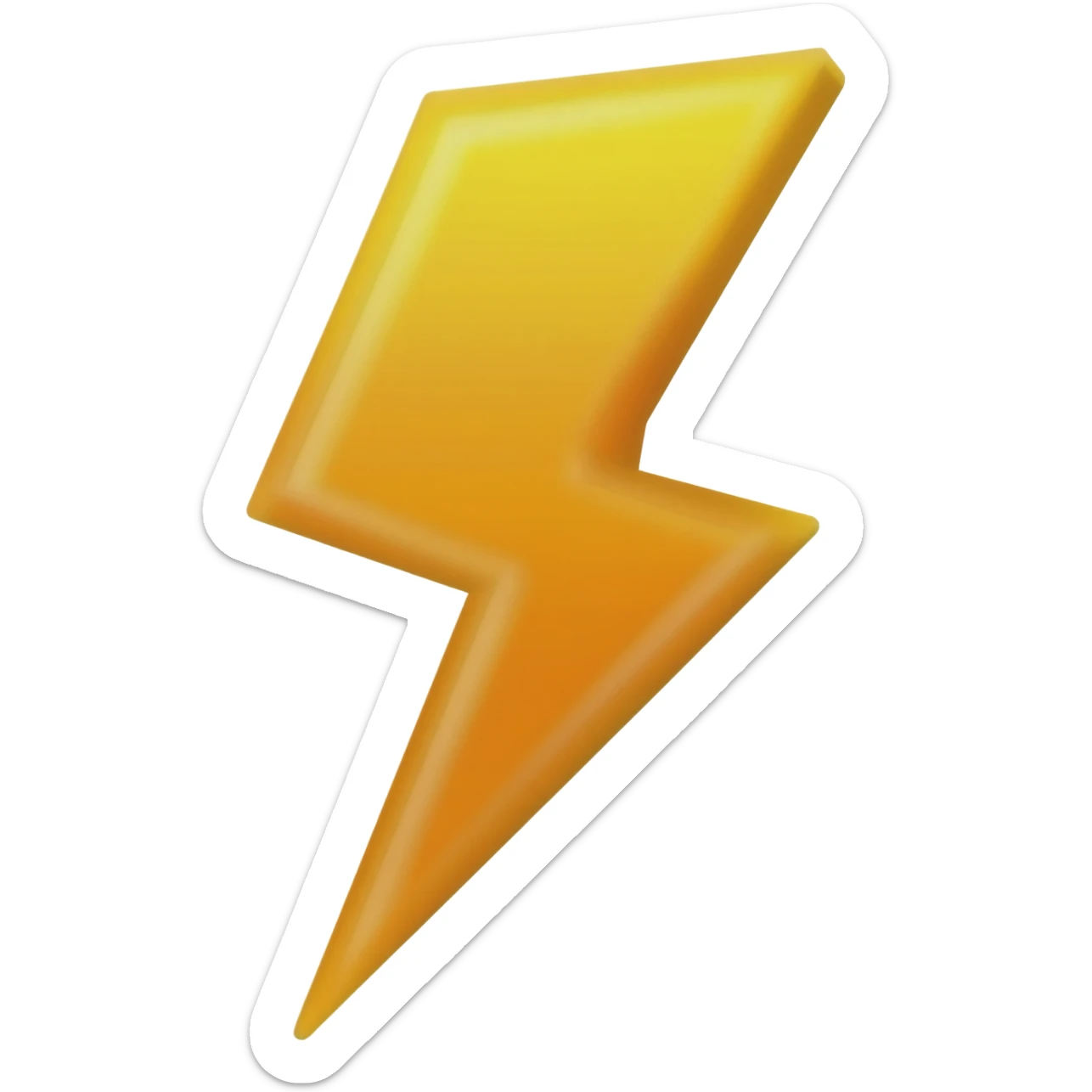 mecha lightning bolt sticker