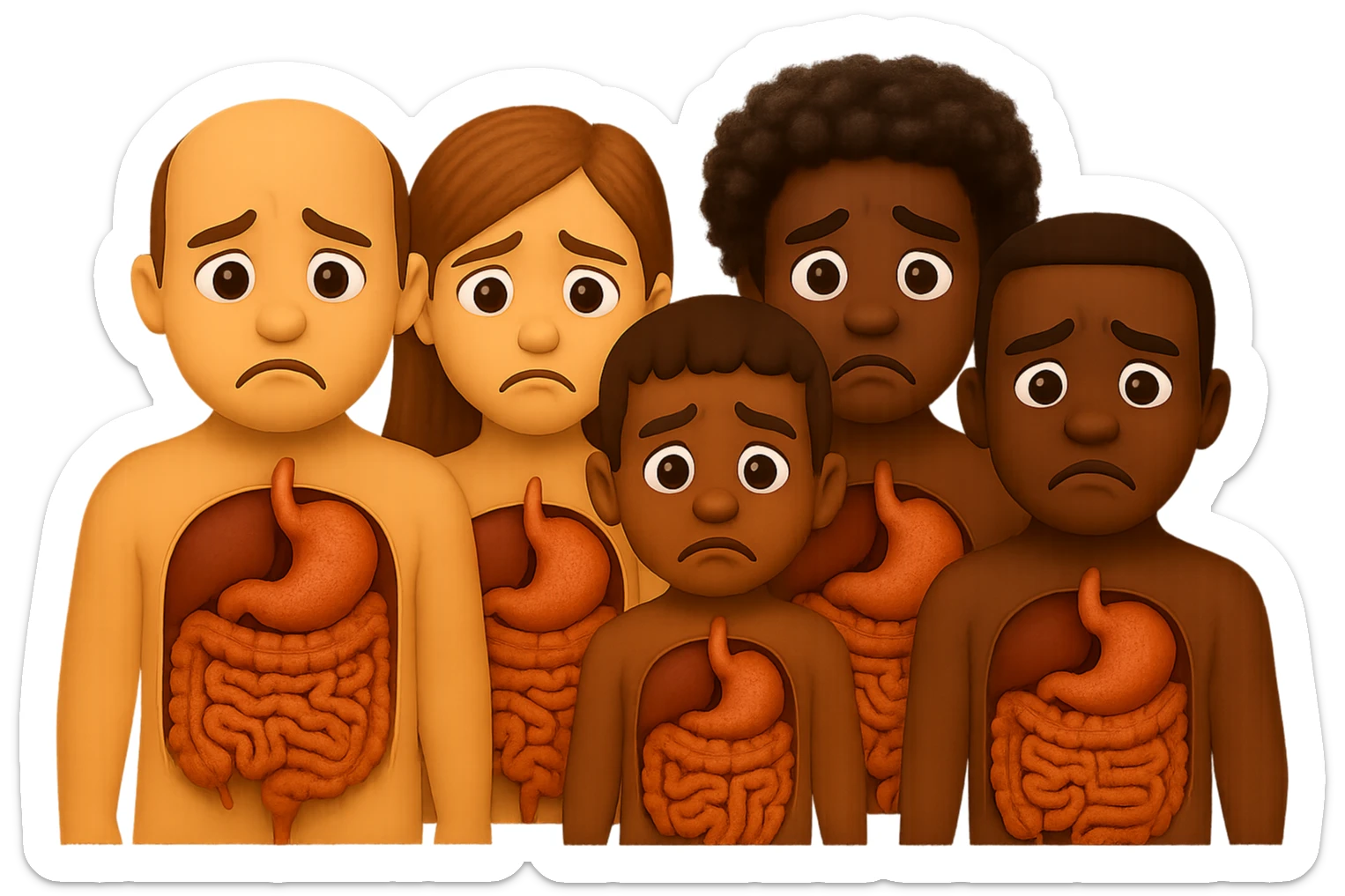 falla identica ma con espressione del volto triste sticker