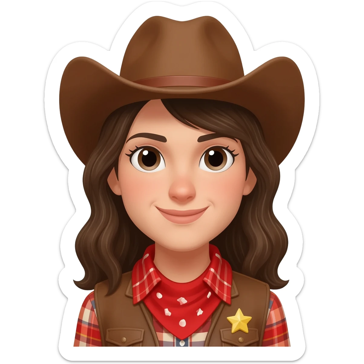 Cowgirl sticker