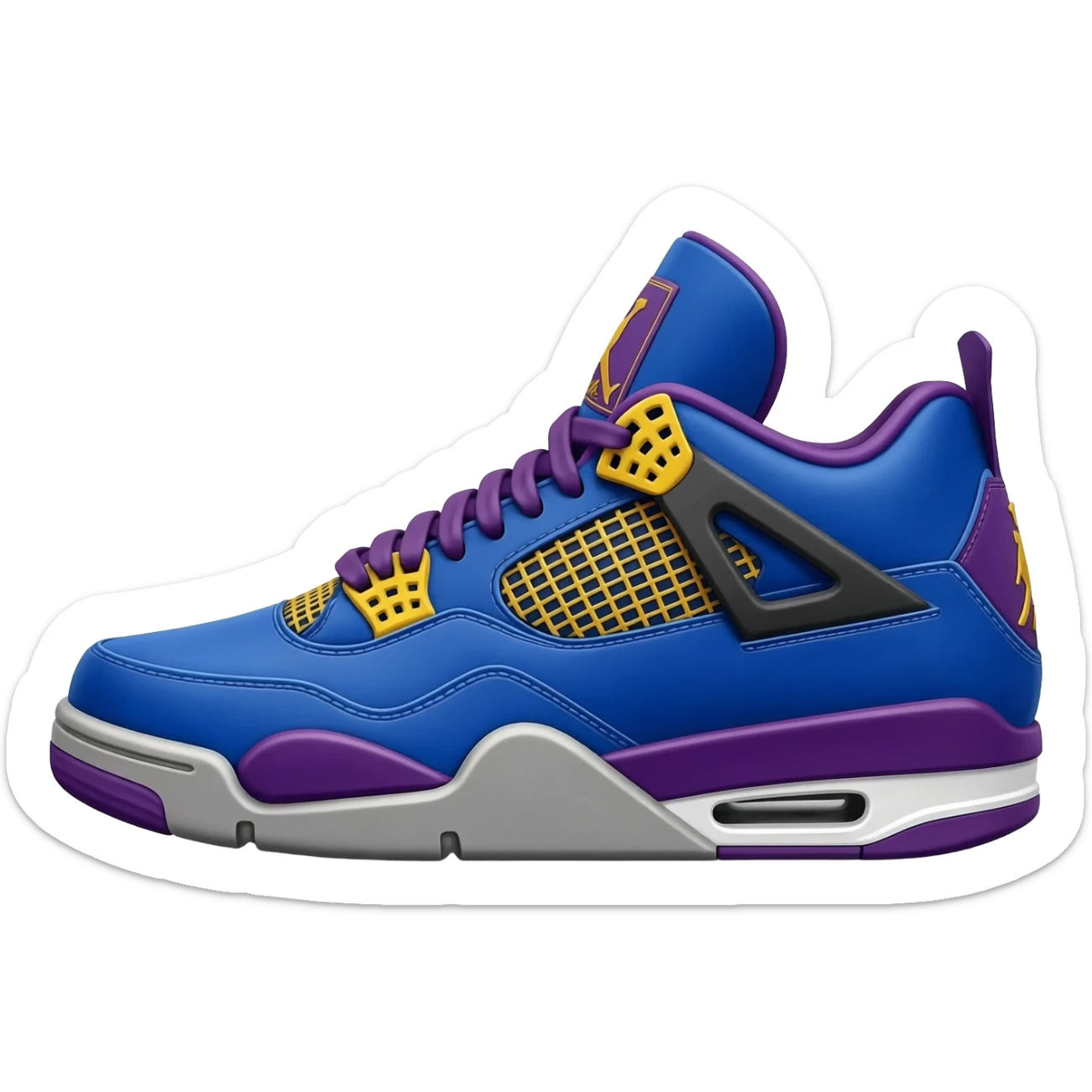 jordan 4 lakers sticker