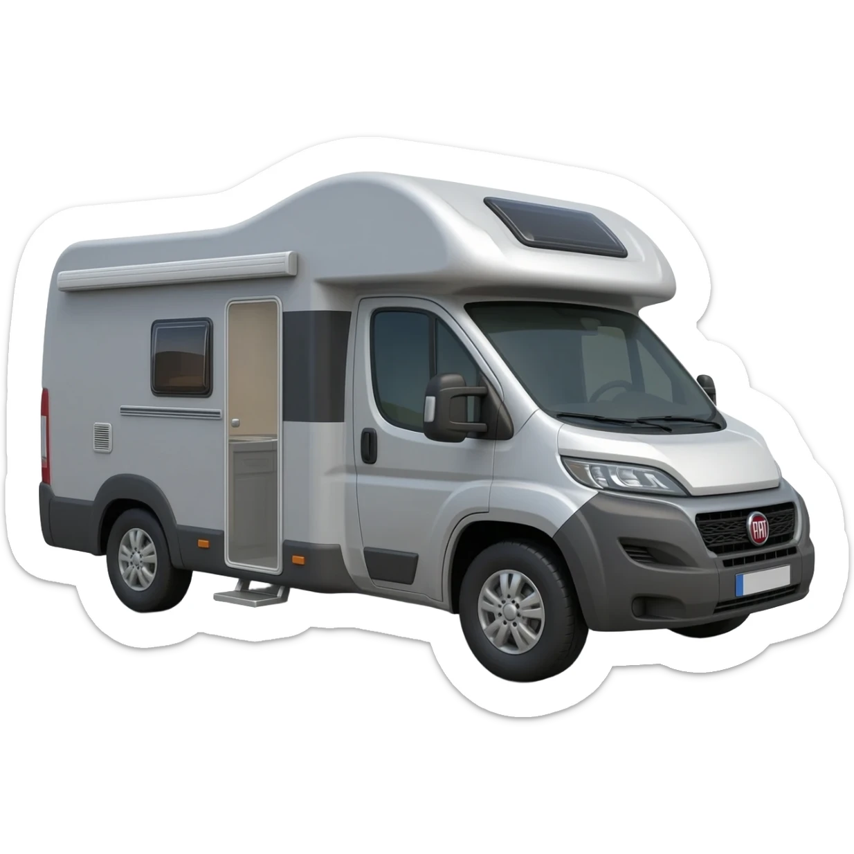 2026 Fiat Ducato camper van light grey sticker