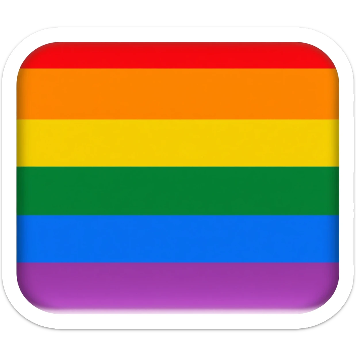 lesbian flag with all five colors sticker
