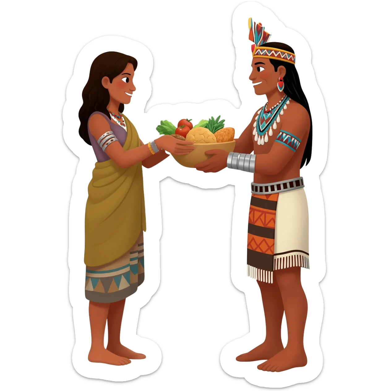 a tribal noble lavished gifts of considerable riches upon his guests to advance his title or rank, doling out large quantities of food, woolen blankets, or silver bracelets sticker
