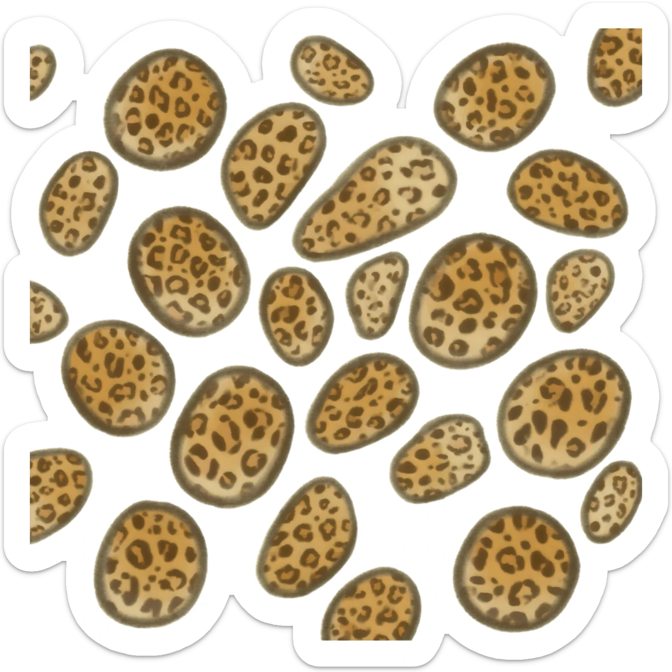 Leopard print sticker