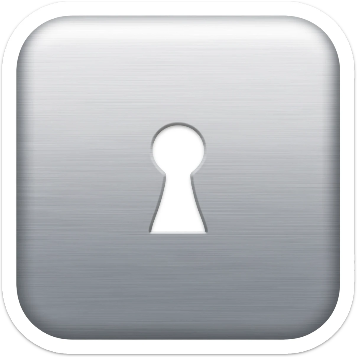 ipad lock screen icon sideral metallic with stripes sticker