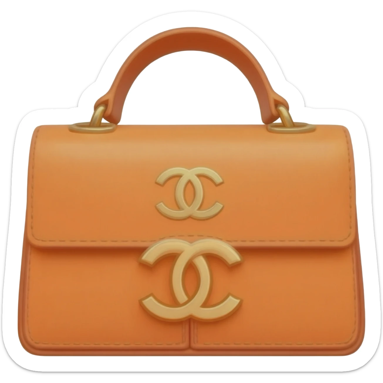 orange chanel dior bag sticker
