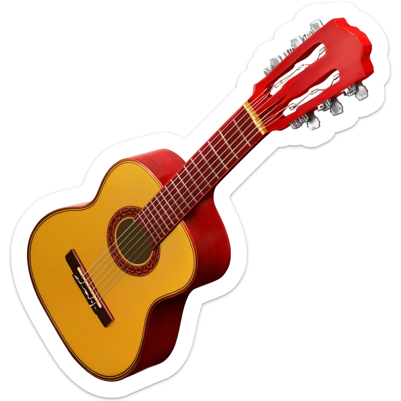 Flamenco guitar sticker