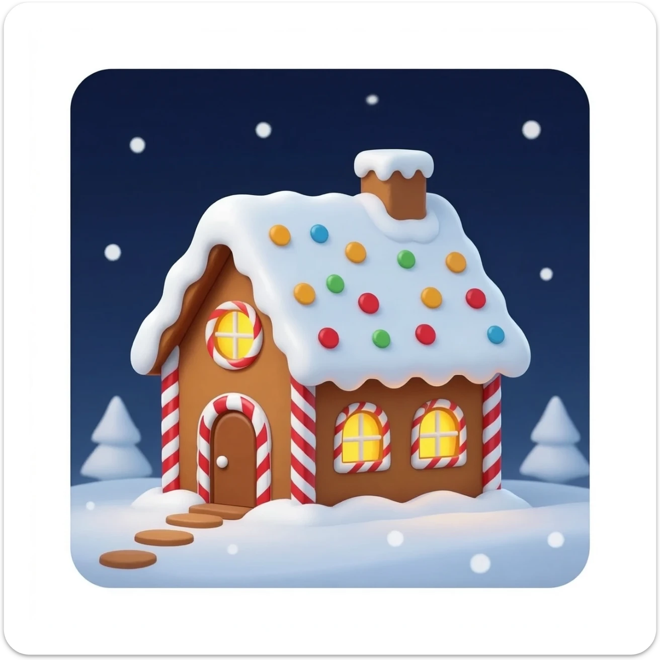 gingerbread house sticker