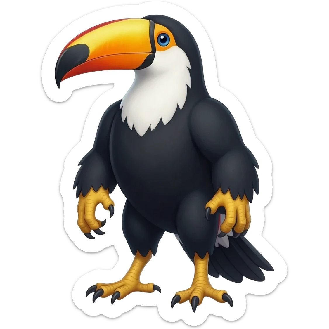 Toucan-Eagle-Gryphon-hybrid-animal-fantasy-creautre sticker