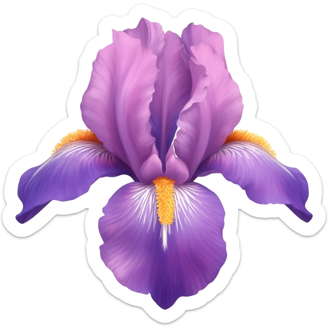 Iris flower sticker