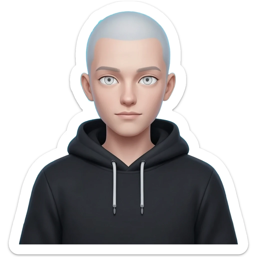 I love the binary system and "hacker" look, like a guy with a hoodie, has a face, the skin colorless for racial reasons, the hoodie is natural and black. Hide the hair and gender.Make it oriented around the number 0. sticker