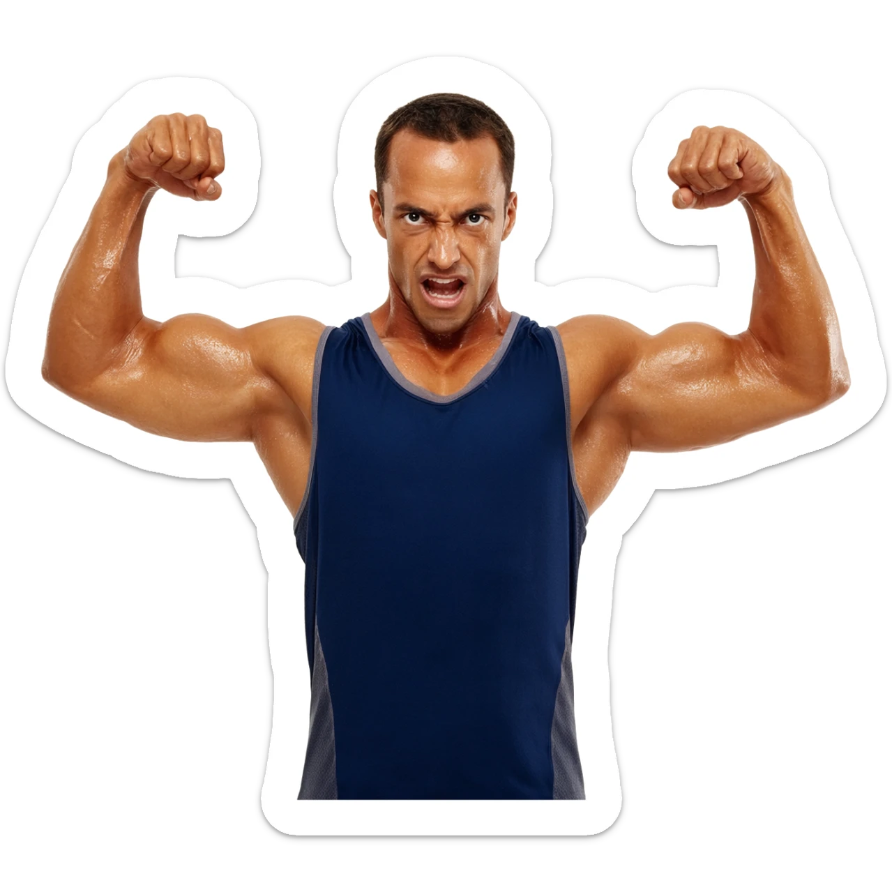 shaking workout sticker