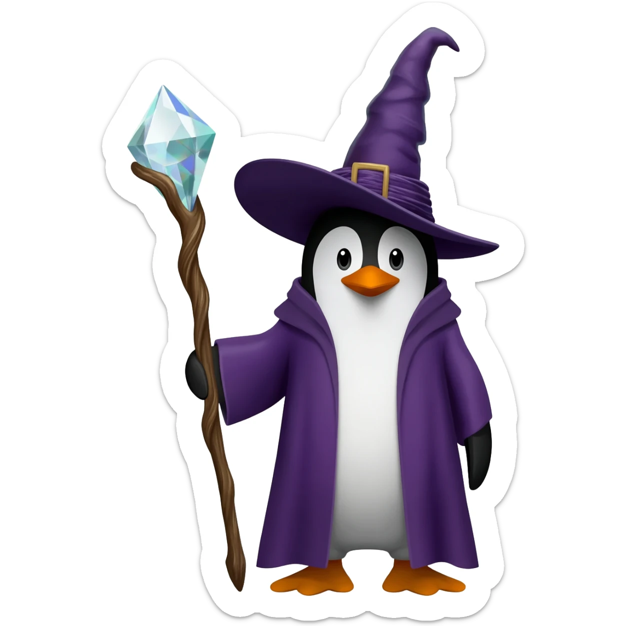 Penguin Wizard sticker