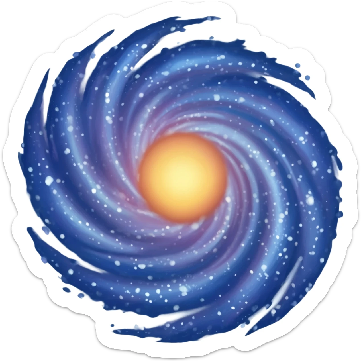37. universe spiral creation sticker