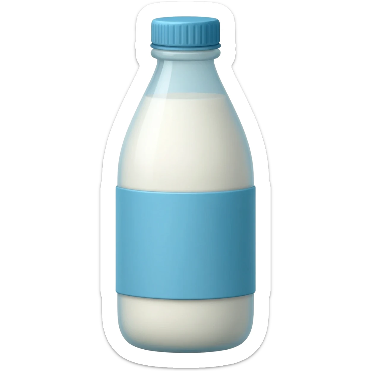 Milk bottle sticker