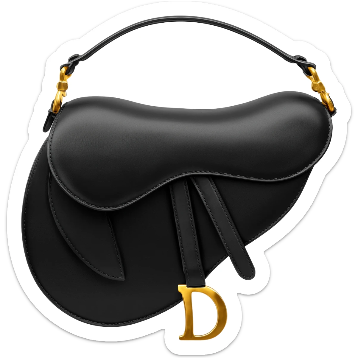 dior black saddle bag sticker
