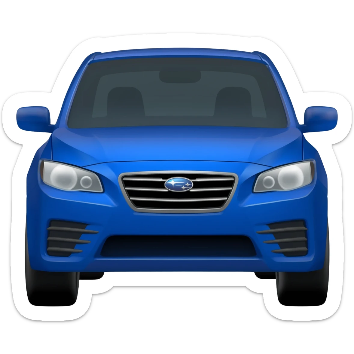 blue subaru sticker