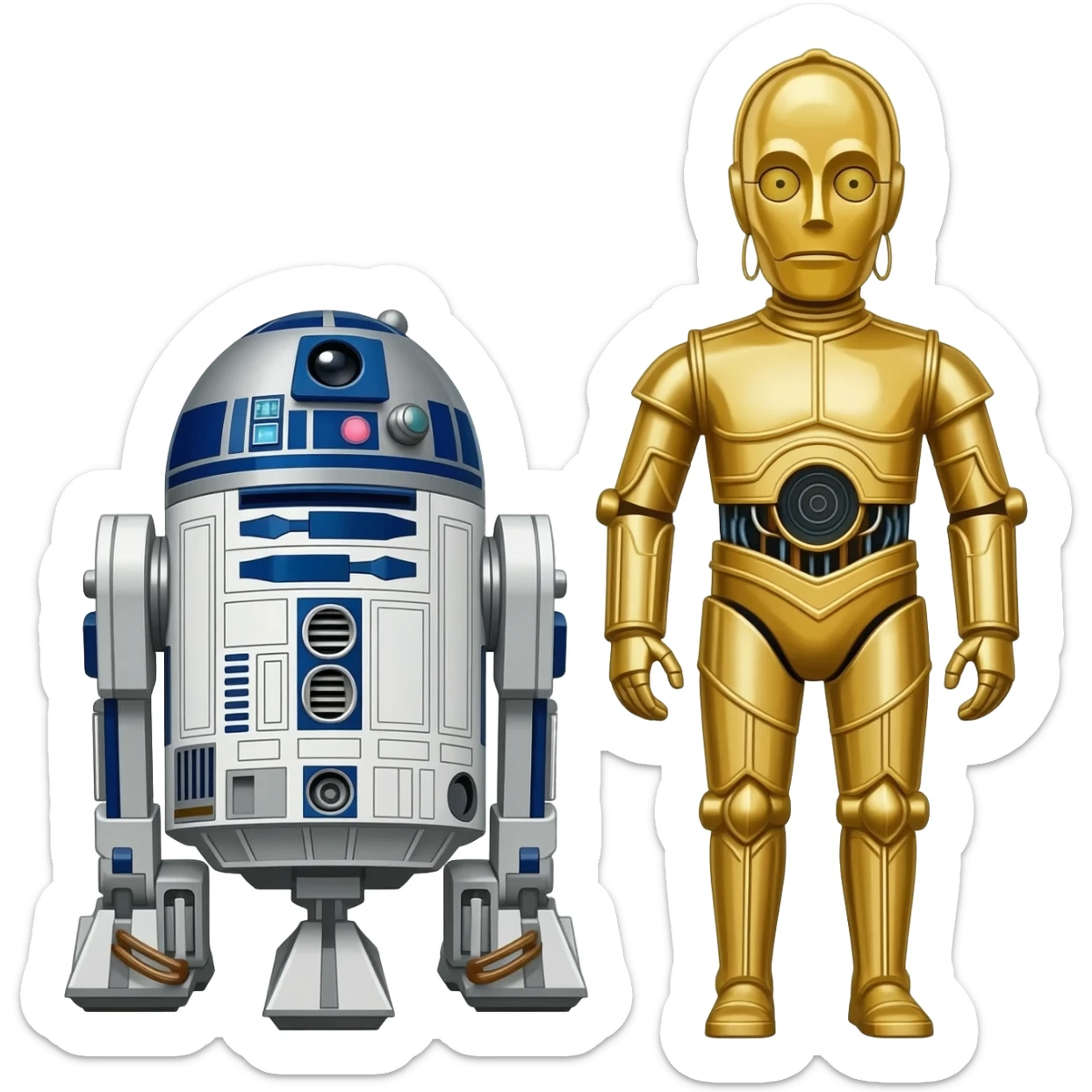 r2d2 and c3p0 sticker