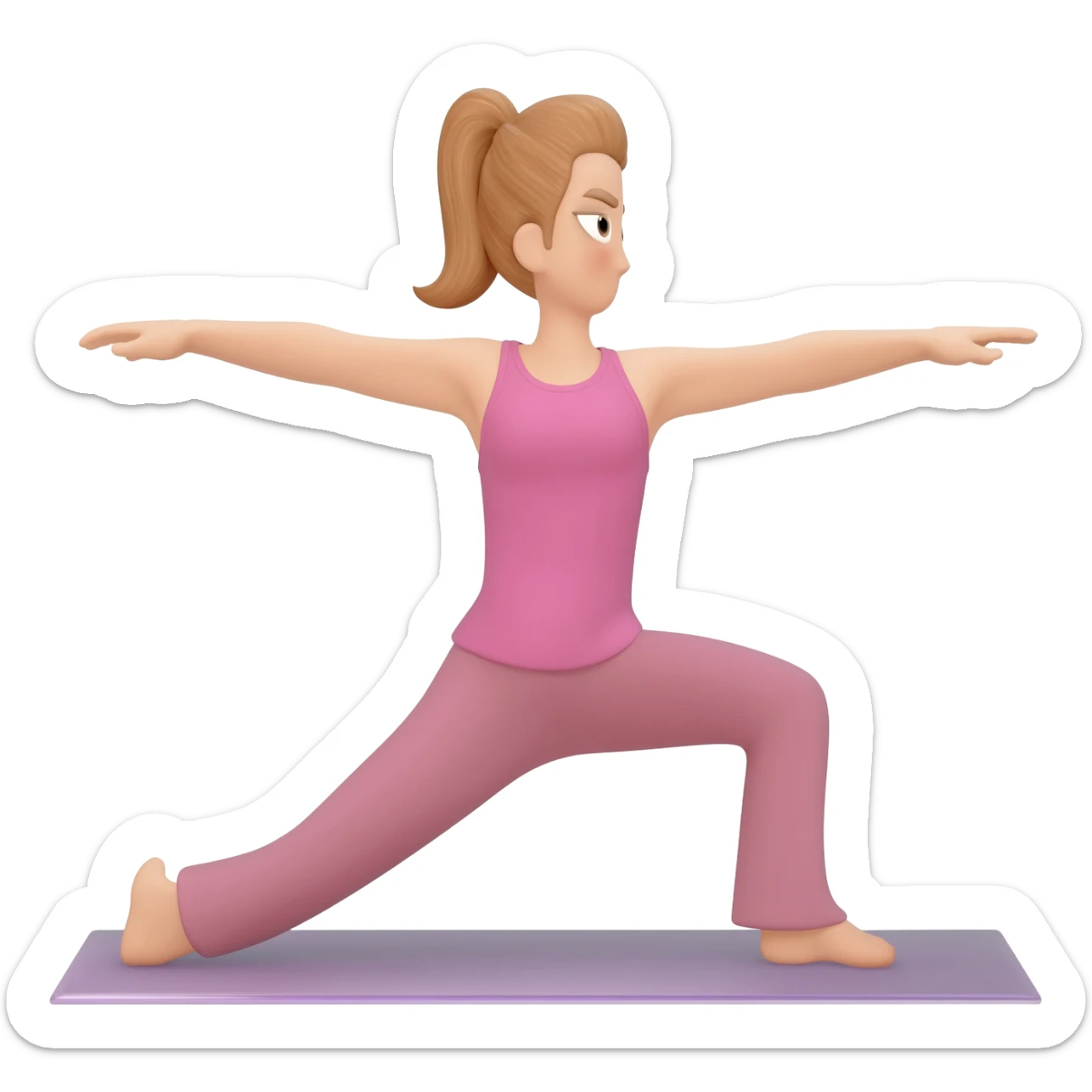 Yoga sticker