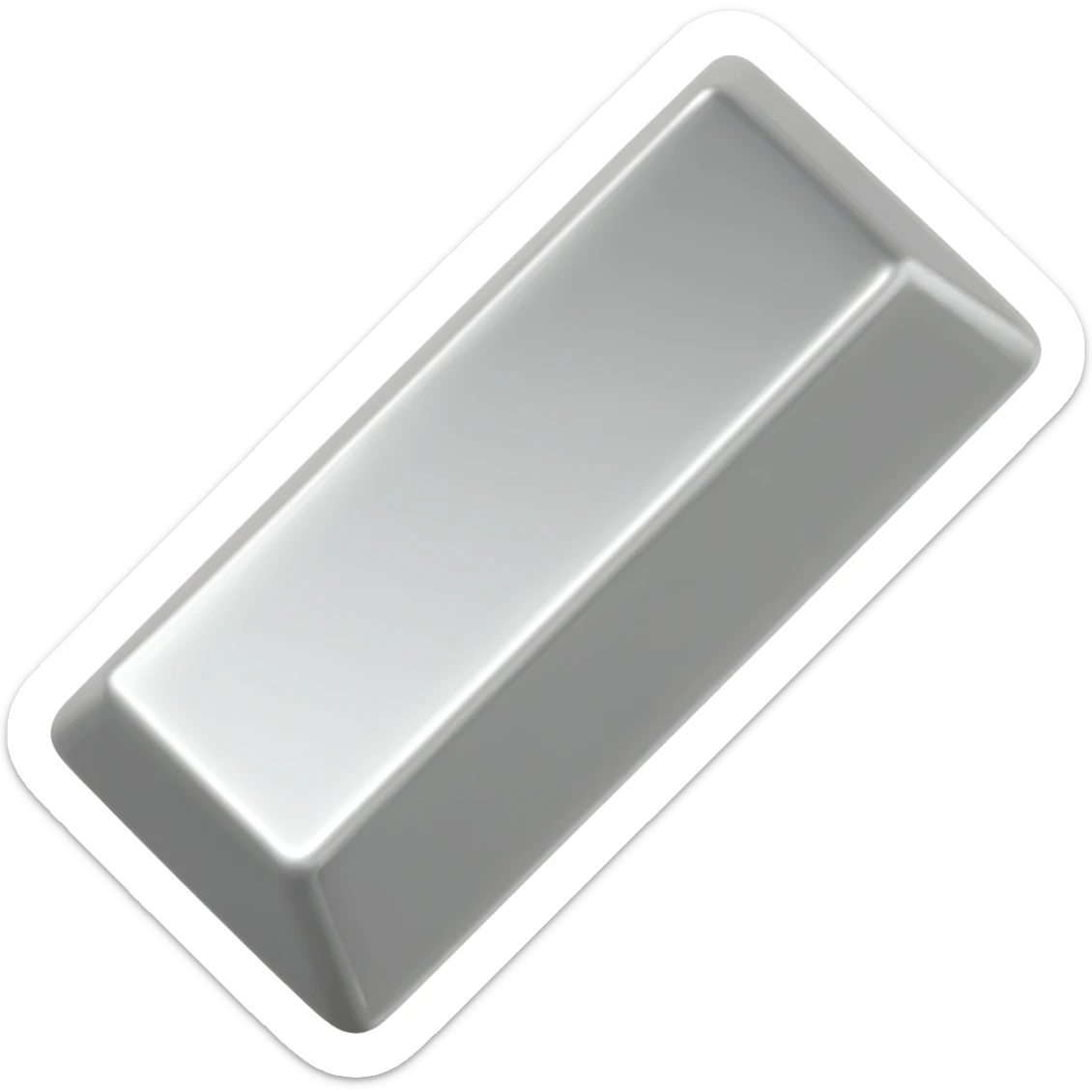 Silver bar sticker