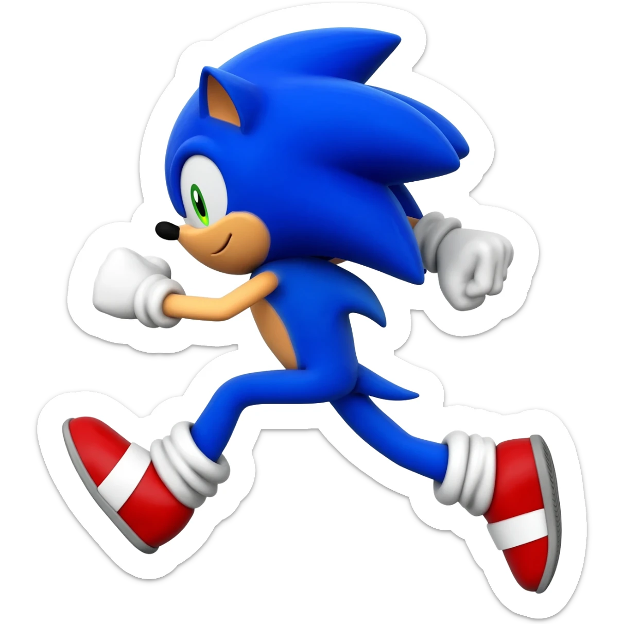 Sonic render 3d sticker