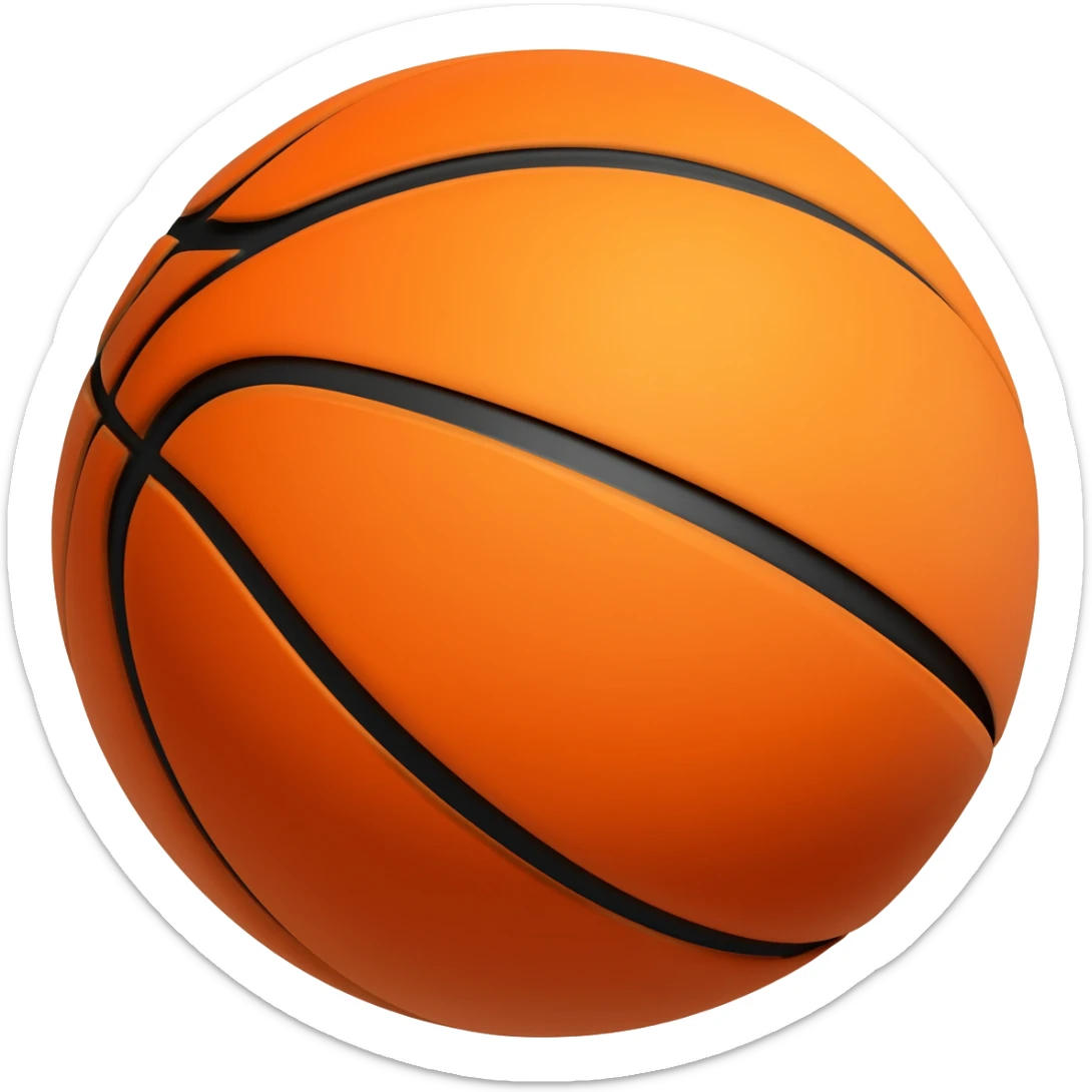 3 point basket sticker