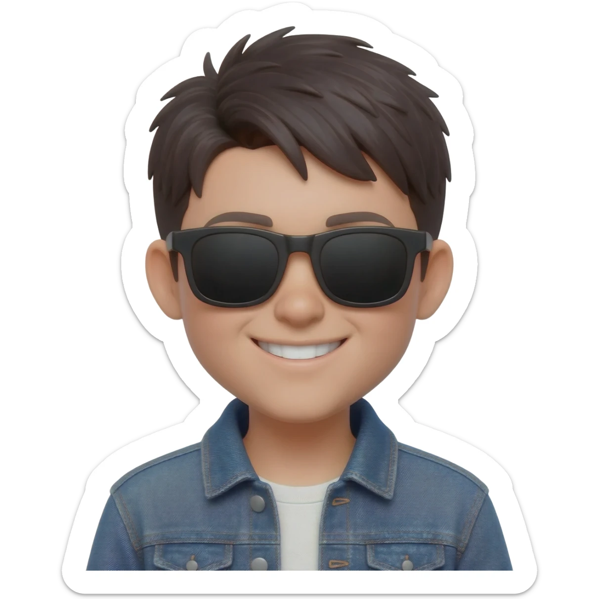 Niño con gafas de sol sticker