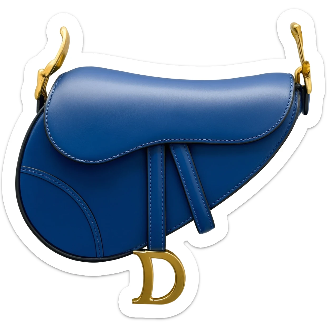 blue dior saddle bag sticker