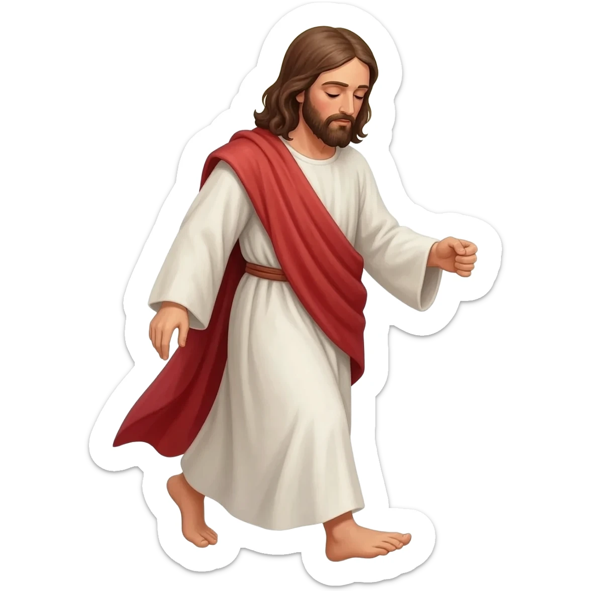 Jesus marcha Penitencial sticker