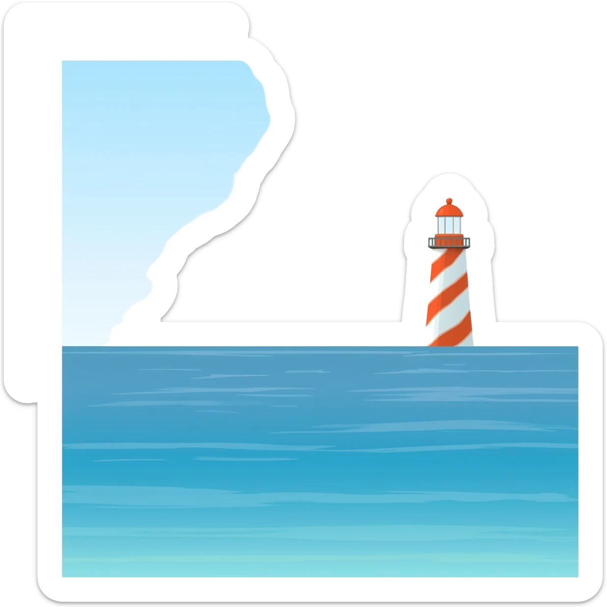 Lighthouse sea sticker
