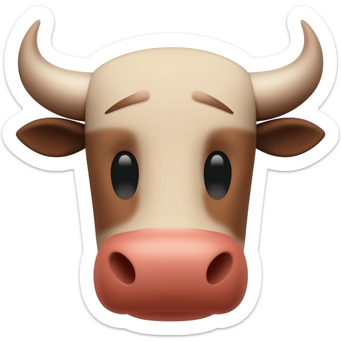 simental bull head sticker