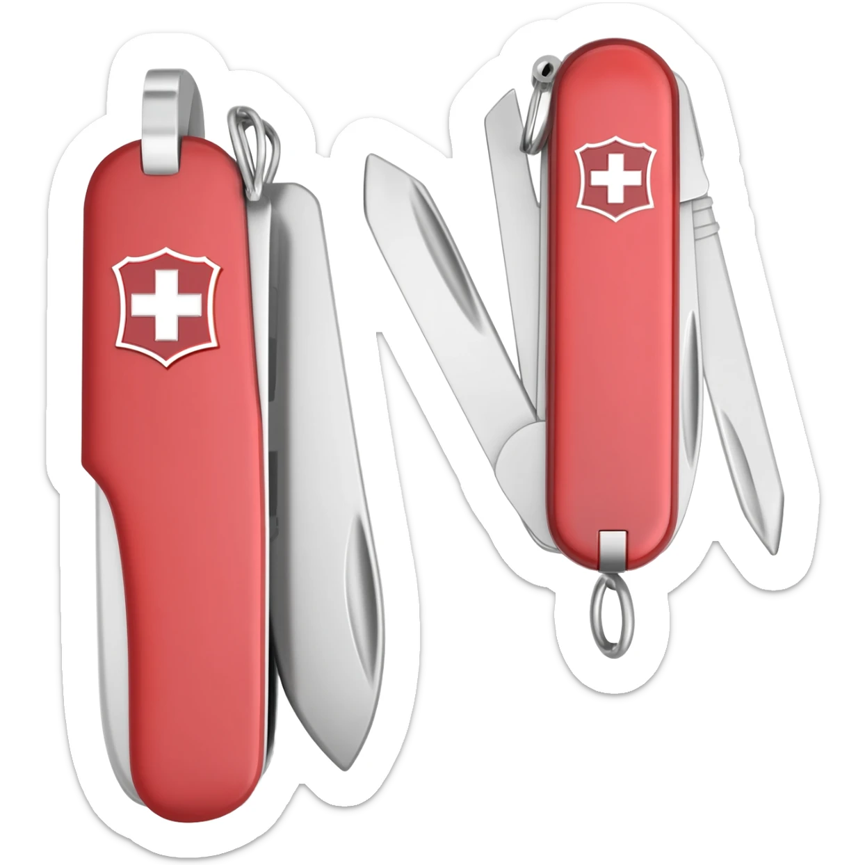 swiss army knife with audio connectors and hdmi connectors sticker