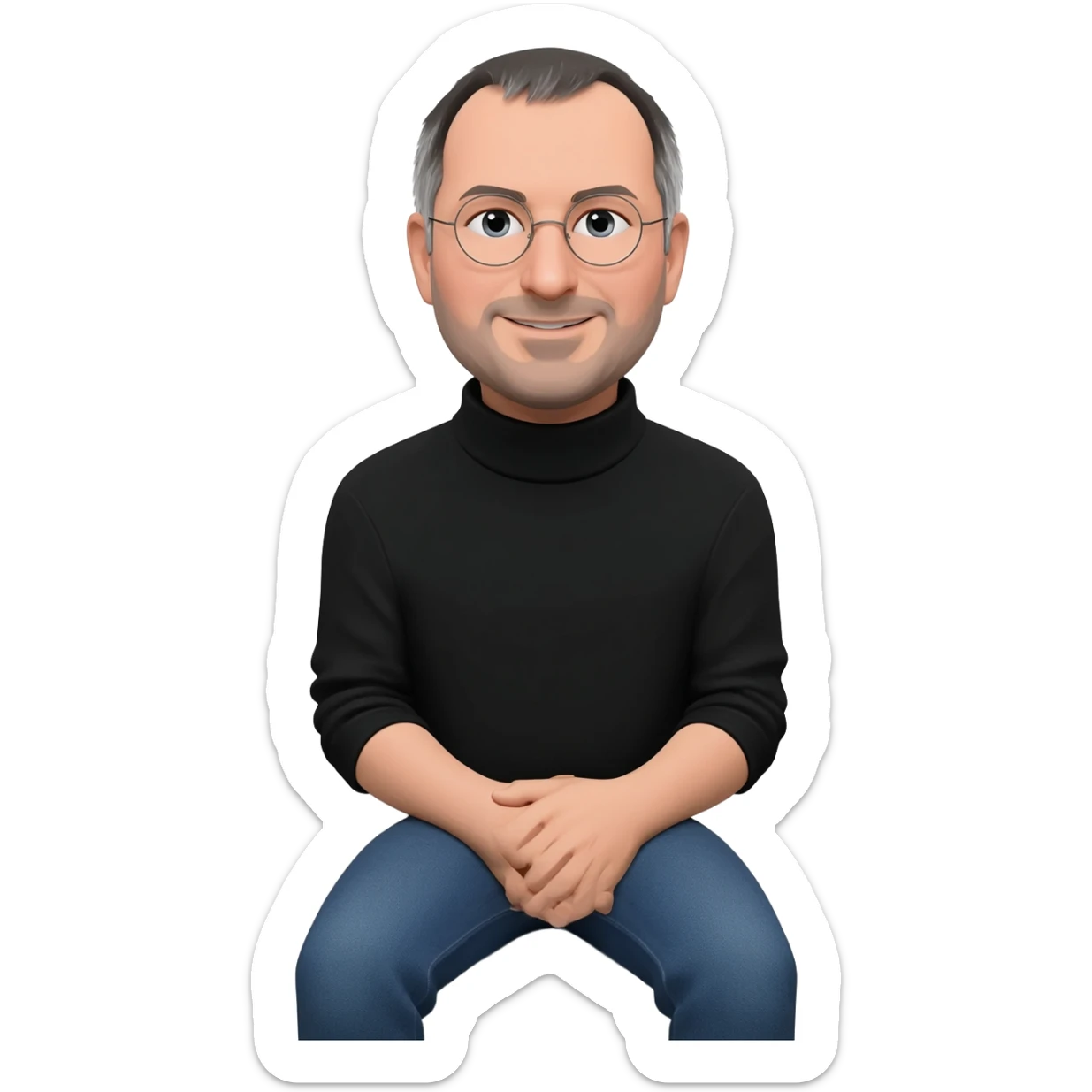 steve jobs on toilette sticker