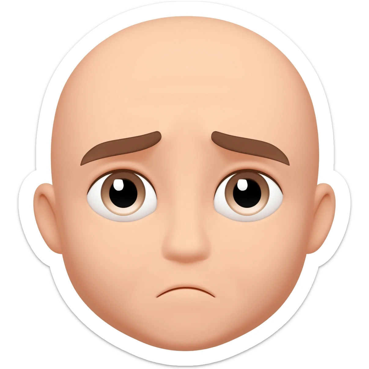 Fruncir el seño sticker