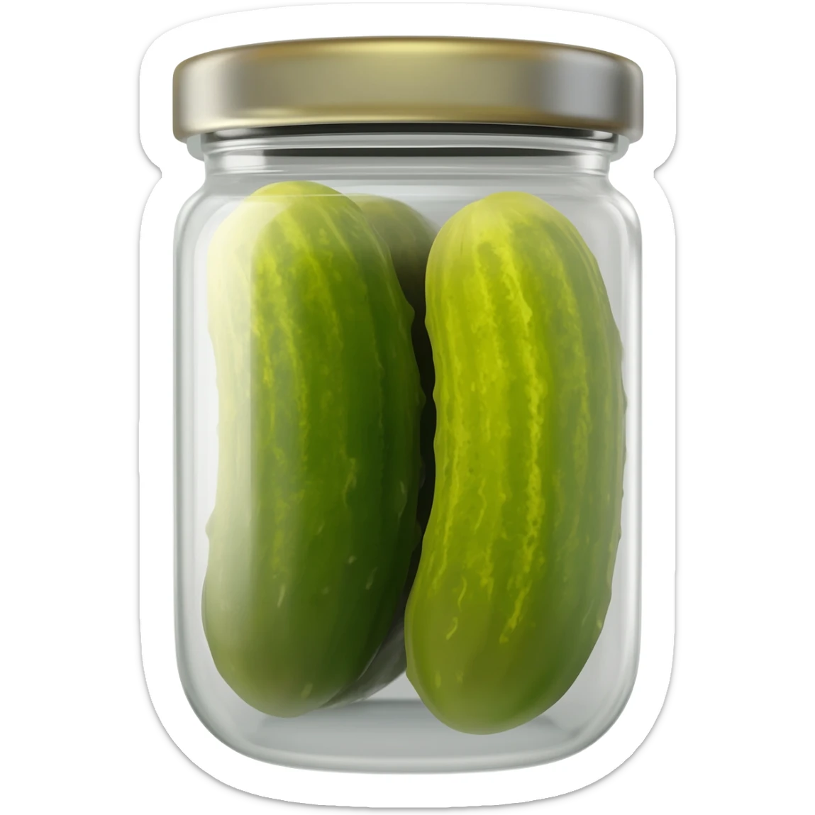 Pickles in a jar sticker