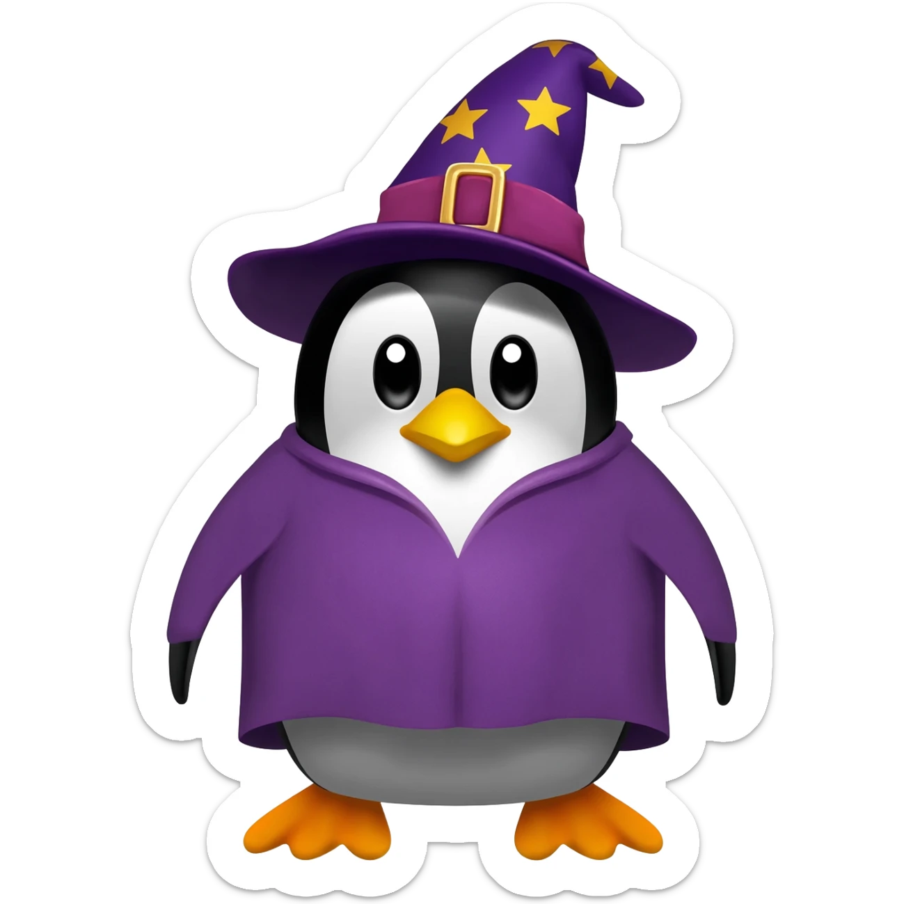 Penguin Wizard sticker