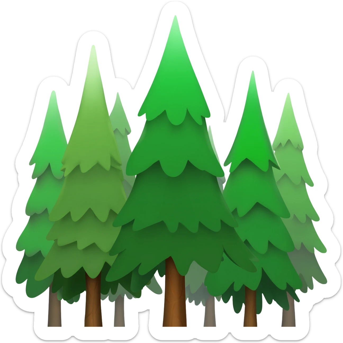 Forest sticker