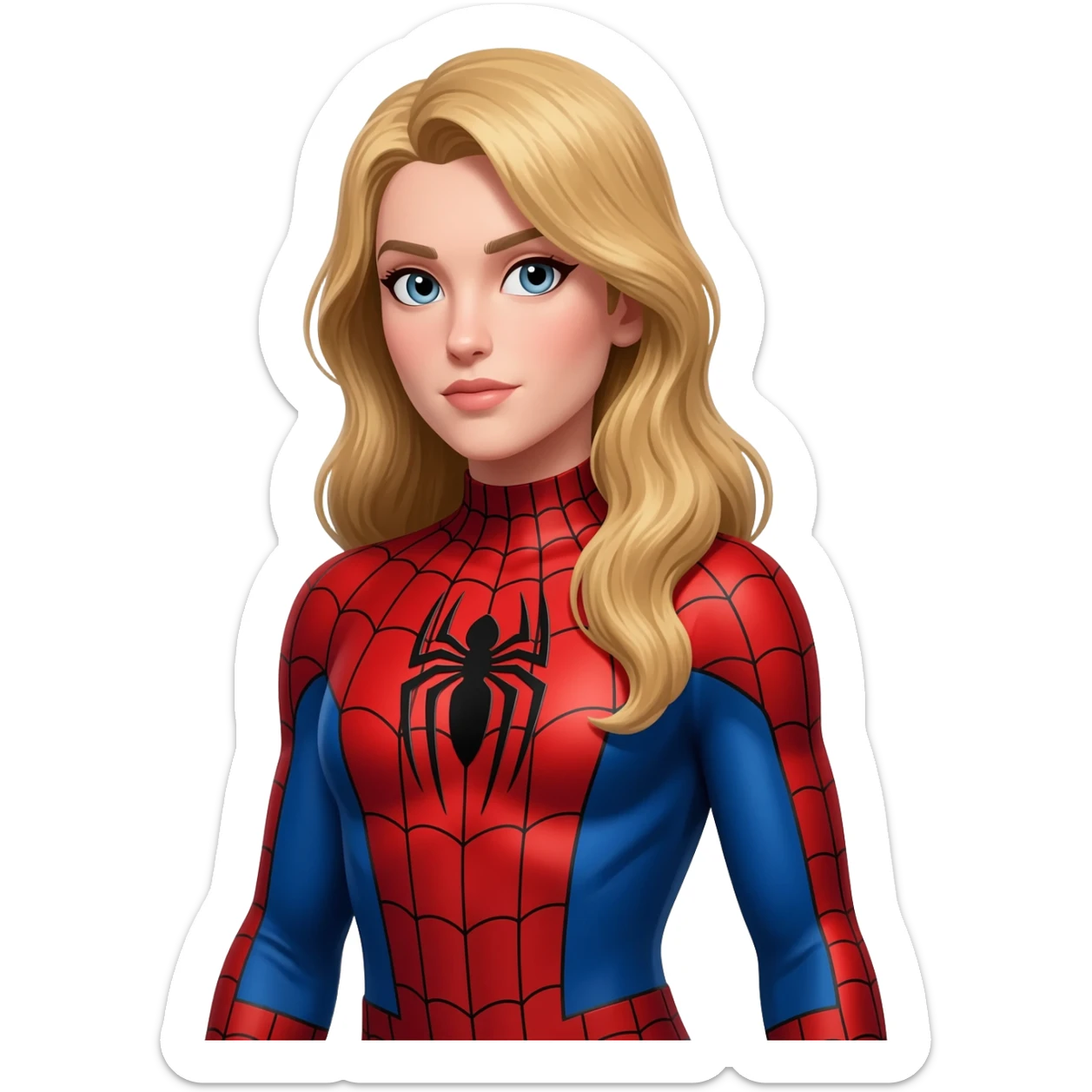 Sipiderman sarışın kadın sticker