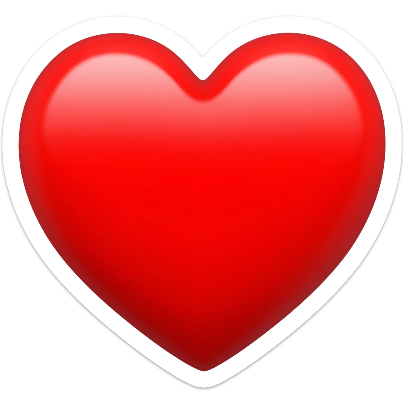 corazón rojo sticker