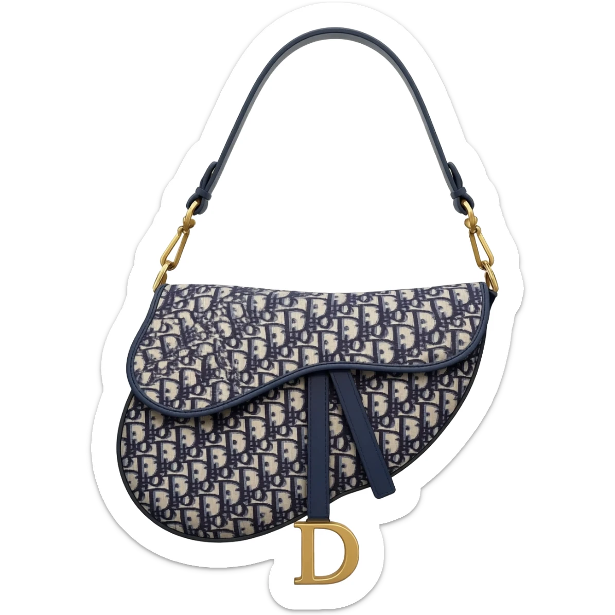 floral dior saddle bag sticker