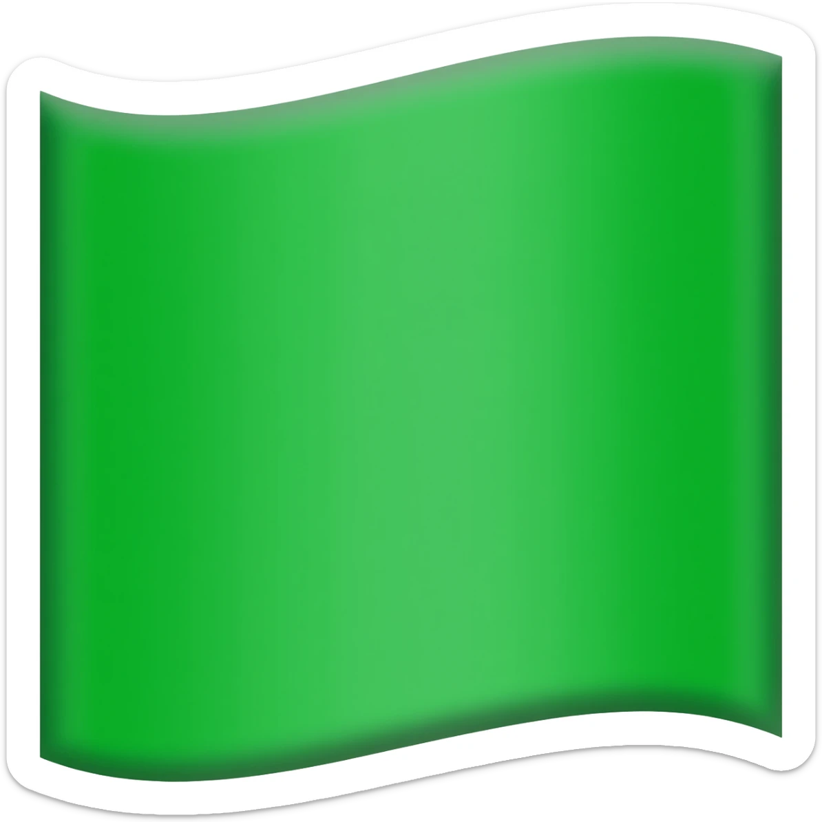 Green flag emoji sticker