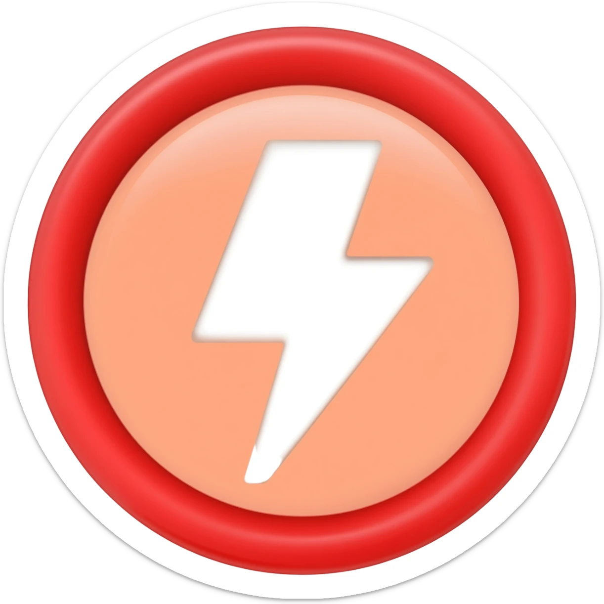 White electric  sticker