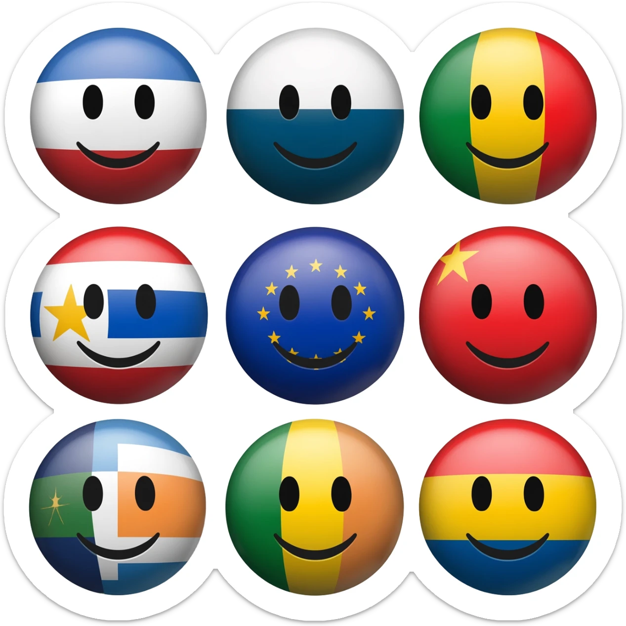 Country balls sticker