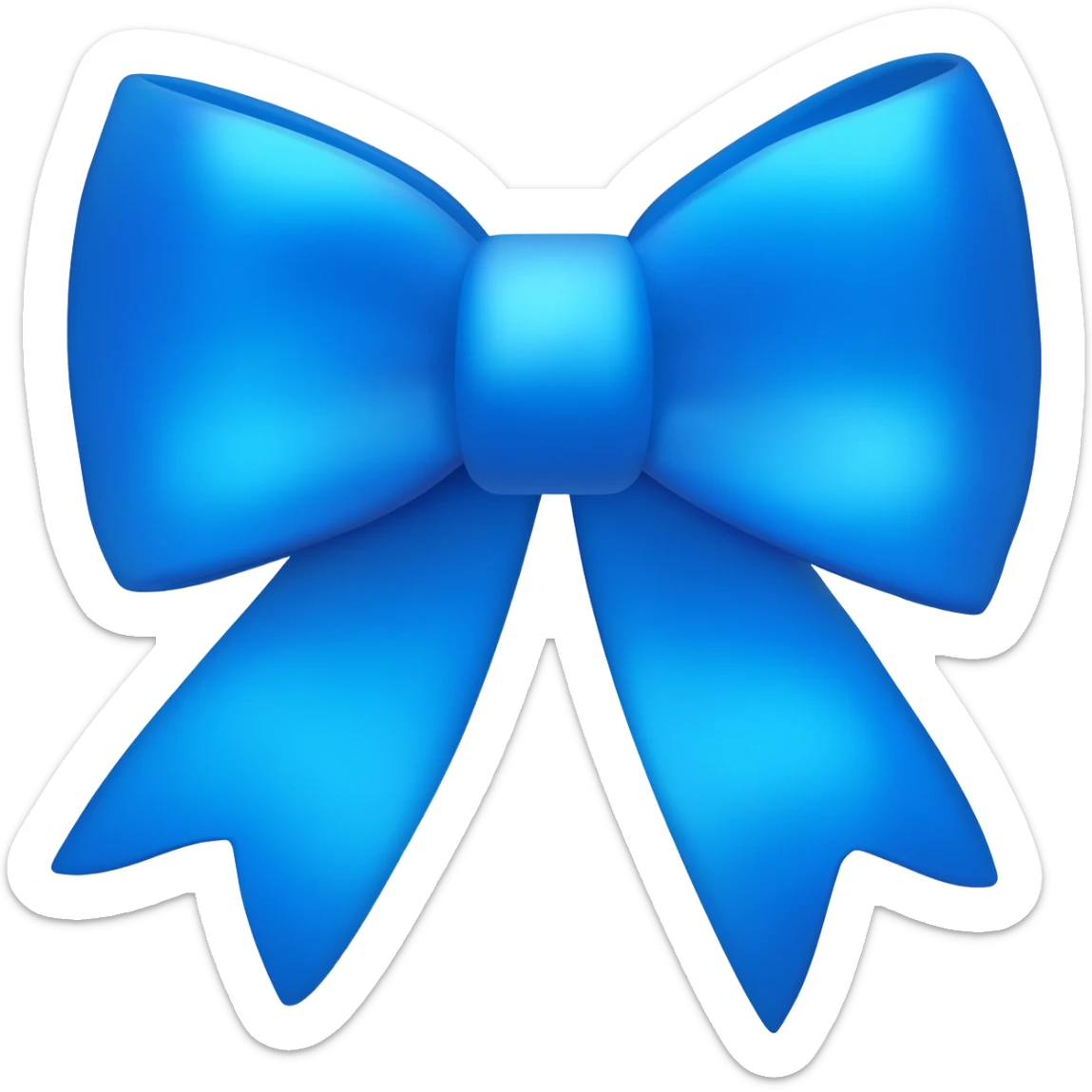 Lazo azul  emoji pequeño para enviar en WhatsApp sticker