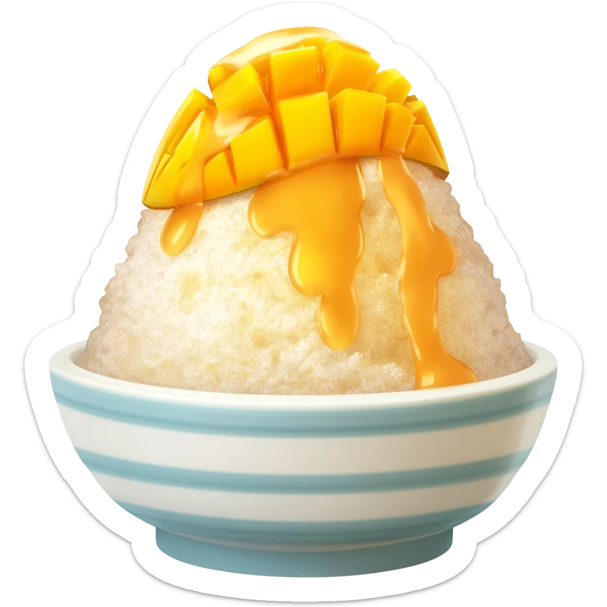 bingsu with mango sticker