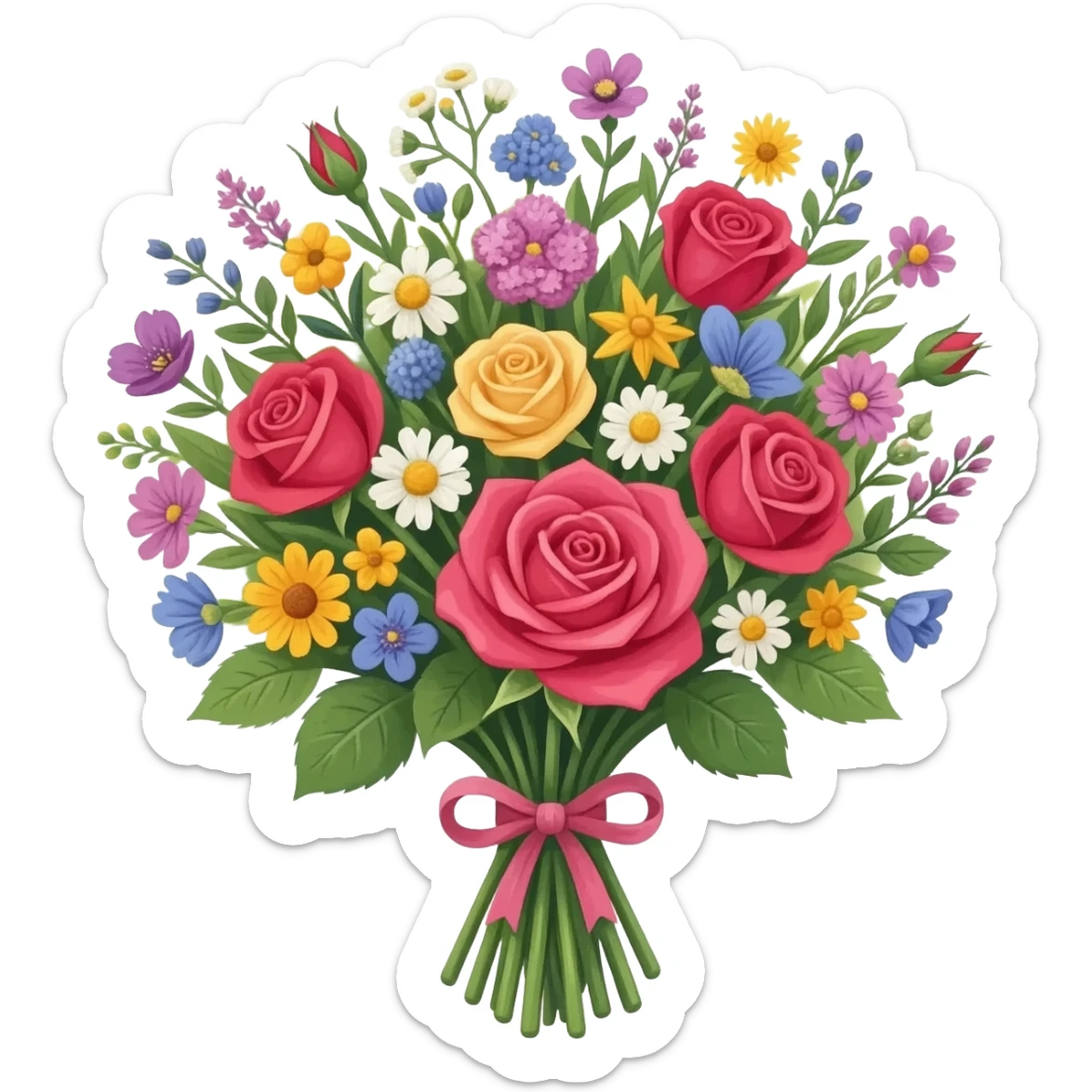 Roses and flawers sticker