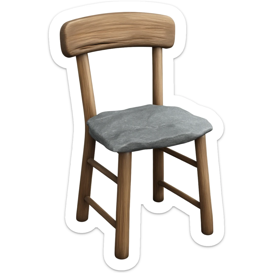 rock on a chair sticker