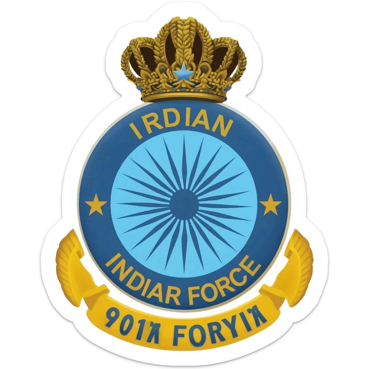 Make an emoji containing logo of the Indian Air Force sticker