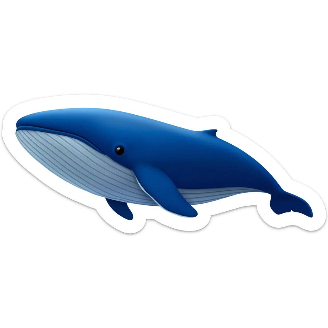 Blue whale sticker